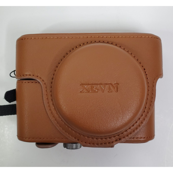 Xevn Other - XEVN 2 Part Tan Leather Camera Case for Sony rx100 Series Digital Cameras strap